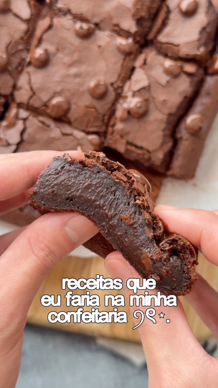 Brownies de Mochi sem Glúten, sem Leite/Lactose e Veganos