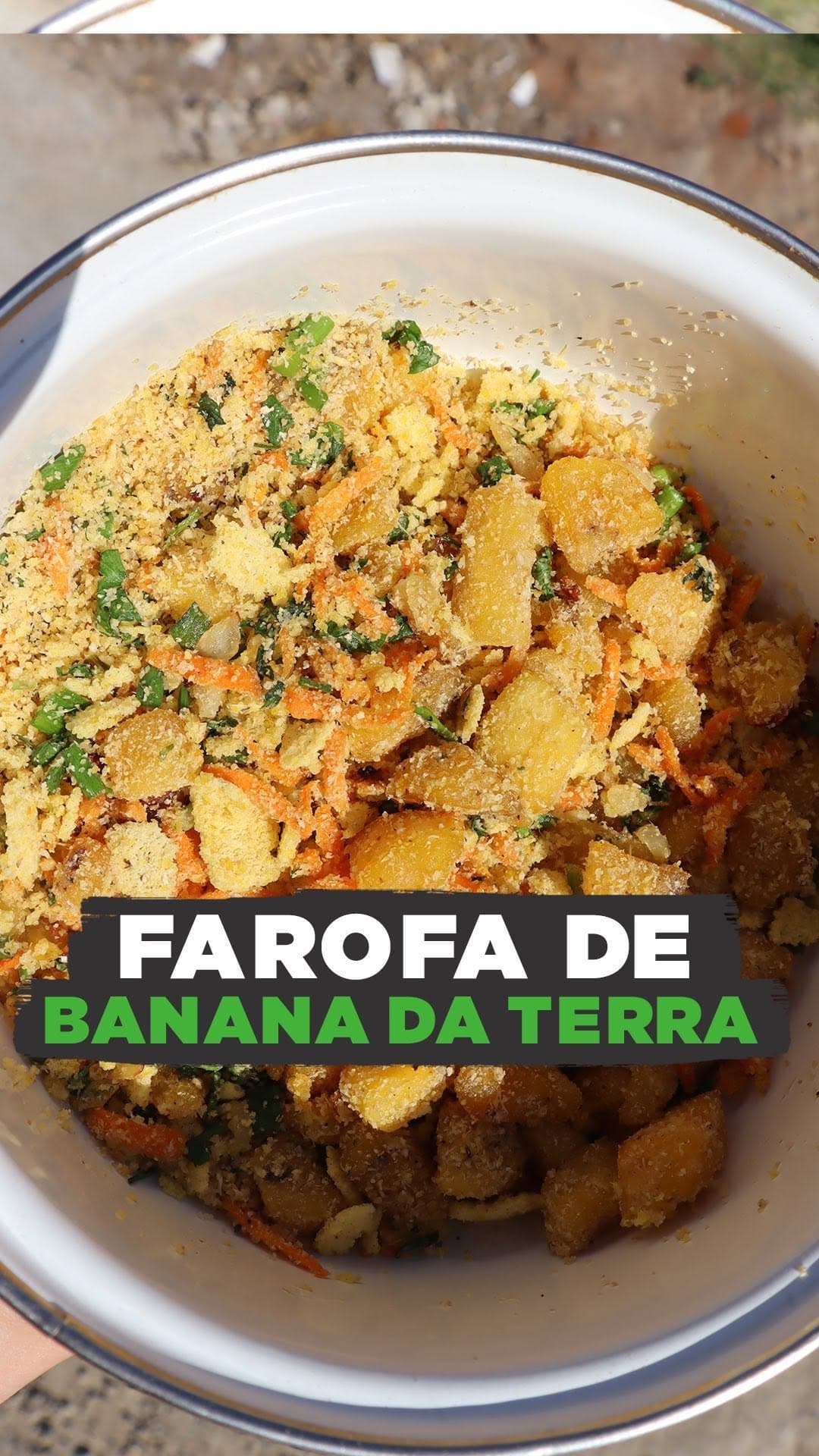 Farofa de Banana da Terra