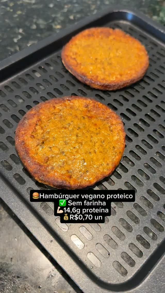 HAMBÚRGUER VEGANO PROTEICO E BARATO!